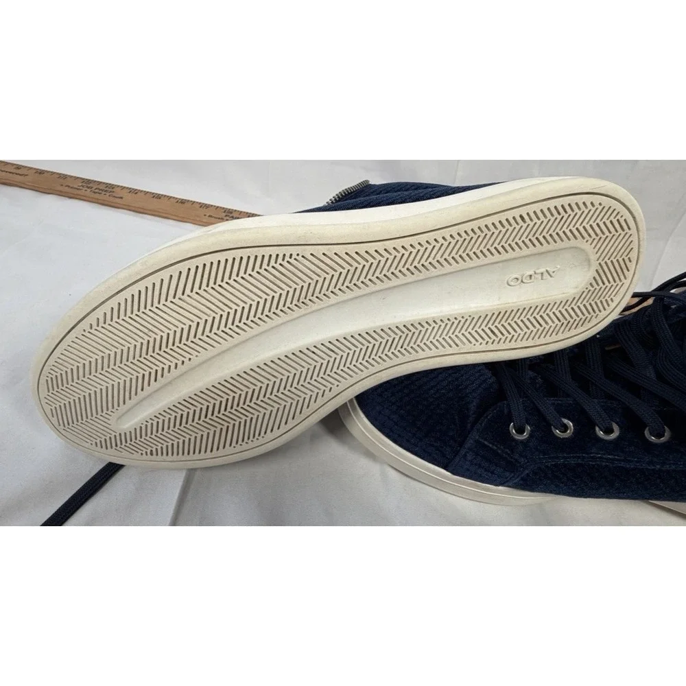 Aldo Shoes Men Blue Zip‎ & Lace Up  Size 10